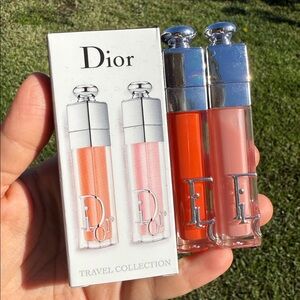 🌸New DIOR ADDICT 2 pcs Lip maximizer set 001 pink and 004 coral